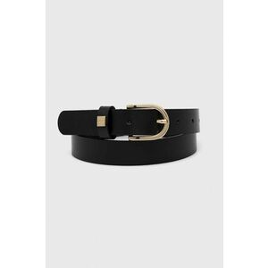 BOSS curea de piele femei, culoarea negru 50480650 imagine