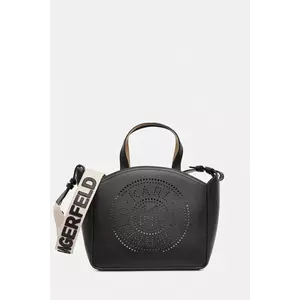 Karl Lagerfeld poșetă de piele K/CIRCLE culoarea bej, A1W30058 imagine