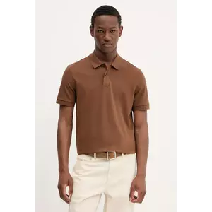 BOSS polo de bumbac culoarea negru, uni, 50468362 imagine