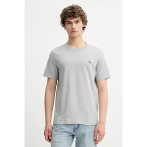 PS Paul Smith tricou din bumbac culoarea gri, uni, M2R.011R.KZEBRA imagine