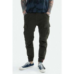 Alpha Industries pantaloni Spodnie Alpha Industries Alman Pant 188201 413 barbati, culoarea verde, cu fason cargo imagine