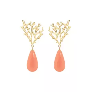 Lilou cercei placați cu aur 253/46/KOL/KOR/PO imagine