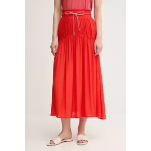 La Petite Française fustă JOSETTE culoarea portocaliu, midi, evazati, JOSETTE imagine