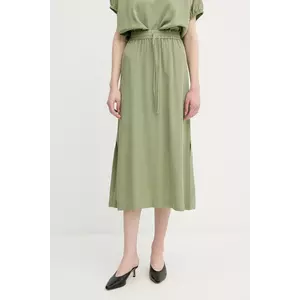 United Colors of Benetton fustă culoarea verde, midi, evazati, 4NPHD004S imagine
