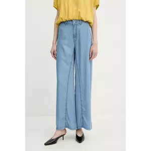 United Colors of Benetton pantaloni drept, high waist, 4KHNDF09L imagine