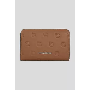 Karl Lagerfeld portofel IKON MONOGRAM culoarea maro, A3W32005 imagine