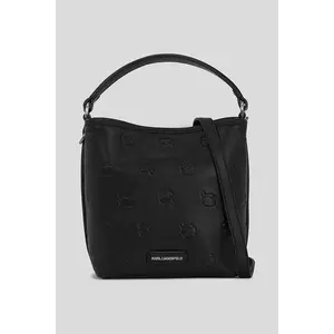 Karl Lagerfeld geantă IKON MONOGRAM culoarea negru, A3W30111 imagine