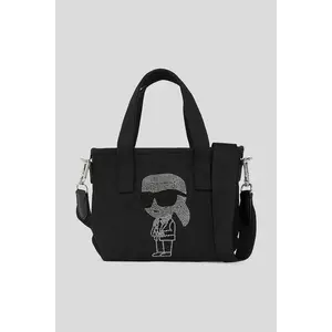 Karl Lagerfeld geantă IKON RHINESTONE culoarea negru, A3W50023 imagine