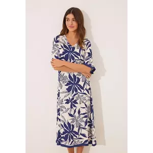 women'secret rochie culoarea bleumarin, midi, drept, 4479831 imagine