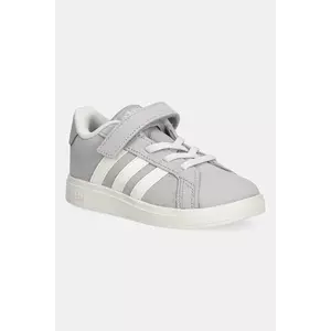 adidas sneakers de piele întoarsă pentru copii GRAND COURT 00s culoarea gri, JR0782 imagine
