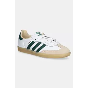 adidas Originals sneakers din piele Samba OG culoarea alb, JS3831 imagine