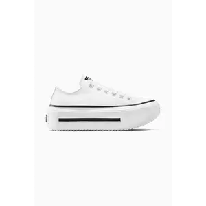 Converse teniși Chuck Taylor All Star Lift Double Stack culoarea alb, A15491C imagine