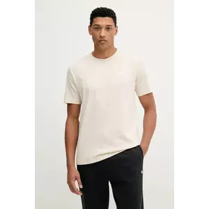 adidas Originals tricou din bumbac Trefoil Essential culoarea bej, uni, JY6268 imagine