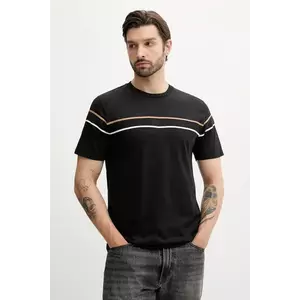 BOSS tricou din bumbac culoarea negru, cu imprimeu, 50545852 imagine