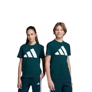adidas tricou de bumbac pentru copii culoarea verde, cu imprimeu, JV9871 imagine