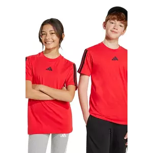 adidas tricou de bumbac pentru copii culoarea roșu, cu imprimeu, JD6489 imagine