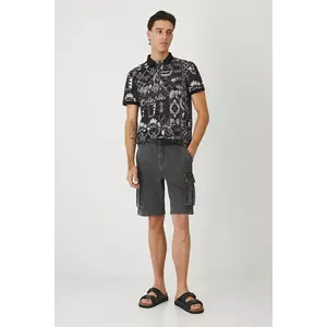 Medicine tricou polo culoarea negru, modelator imagine