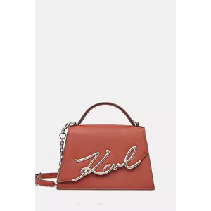 Karl Lagerfeld poșetă de piele K/SIGNATURE culoarea bej, A1W30036 imagine