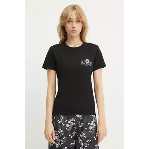 Karl Lagerfeld tricou din bumbac IKON culoarea negru, A3W17085 imagine