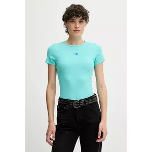 Tommy Jeans tricou culoarea negru, DW0DW17881 imagine