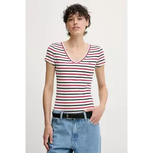 Tommy Jeans tricou culoarea galben, DW0DW17385 imagine