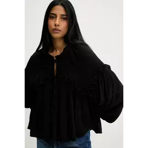 Answear Lab bluza culoarea bej, neted imagine