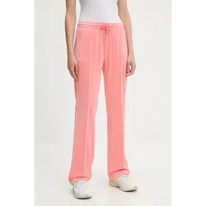 Juicy Couture pantaloni de trening culoarea verde, cu imprimeu, JCAPW045 imagine