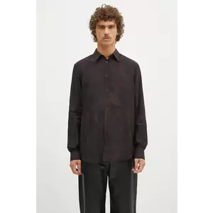 Paul Smith cămașă barbati, culoarea maro, cu guler clasic, regular, M1R-901U-N02490 imagine