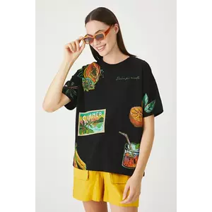 Medicine tricou din bumbac culoarea negru imagine