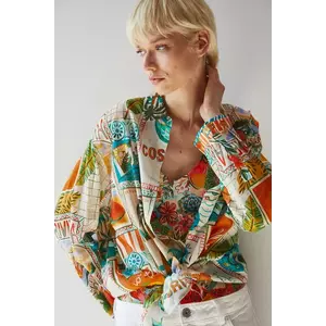 Medicine camasa din bumbac cu guler clasic, relaxed imagine