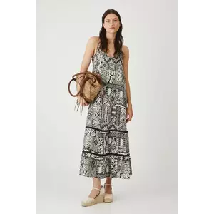 Medicine rochie culoarea negru, midi, evazati imagine