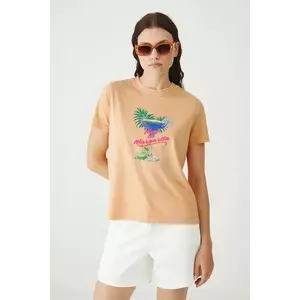 Medicine tricou din bumbac culoarea portocaliu imagine