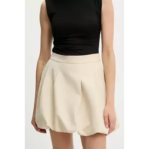 Answear Lab fusta culoarea bej, mini, drept imagine