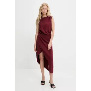 Answear Lab rochie culoarea rosu, midi, mulata imagine