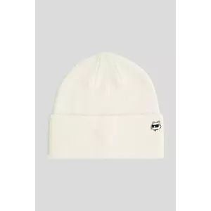 Karl Lagerfeld căciulă din amestec de lână IKON culoarea bej, A3W33146 imagine