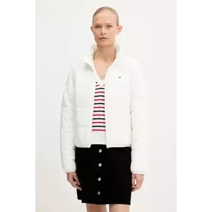 Tommy Jeans geacă culoarea alb, de iarna, DW0DW20958 imagine