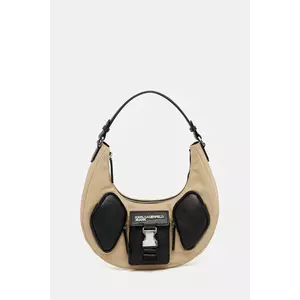 Karl Lagerfeld Jeans geantă culoarea bej, A3W30235 imagine