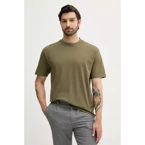 BOSS Orange tricou din bumbac culoarea verde, uni, 50543813 imagine