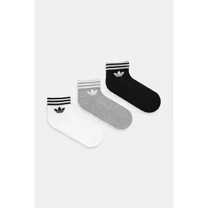 adidas Originals șosete 3-Stripes 3-pack culoarea alb, JV7437 imagine