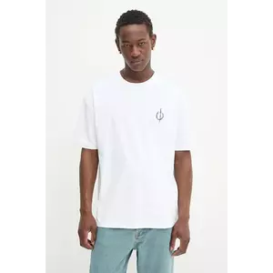 Samsoe Samsoe tricou din bumbac SAODIE culoarea alb, cu imprimeu, M25200079 imagine