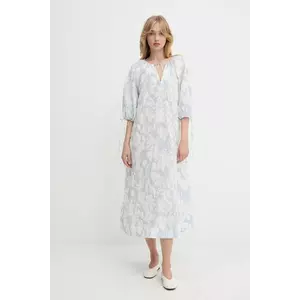 Samsoe Samsoe rochie din bumbac SAMATERA midi, oversize, F25200064 imagine