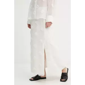 Samsoe Samsoe fustă SAAGNETE culoarea bej, maxi, drept, F25200059 imagine