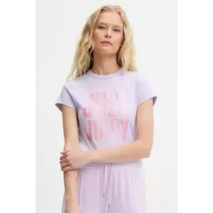 Juicy Couture tricou JUST JUICY HILTON T-SHIRT culoarea violet, JCNCT225456 imagine