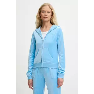 Juicy Couture bluză HERITAGE ROBYN HOODIE cu glugă, cu imprimeu, JCSEBJ007 imagine