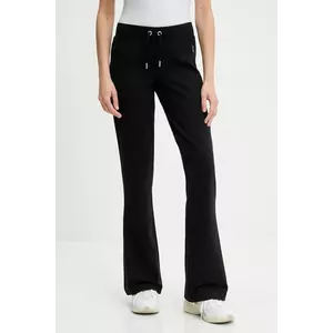 Juicy Couture pantaloni de trening JERSEY APOLLO PANT culoarea negru, cu imprimeu, JCWBJ125311 imagine