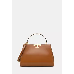 Tory Burch poșetă de piele Eleanor culoarea maro, 137312-201 imagine