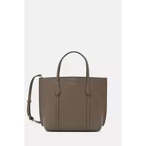 Tory Burch poșetă de piele Perry culoarea maro, 174234-250 imagine