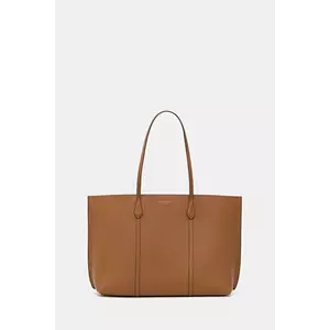 Tory Burch poșetă de piele Perry culoarea maro, 177235-200 imagine