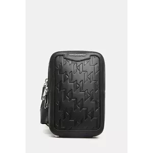 Karl Lagerfeld borsetă de piele K/LOOM culoarea negru, A3M30179 imagine