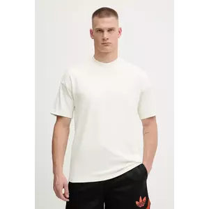 adidas tricou din bumbac All SZN culoarea bej, cu imprimeu, JL6552 imagine